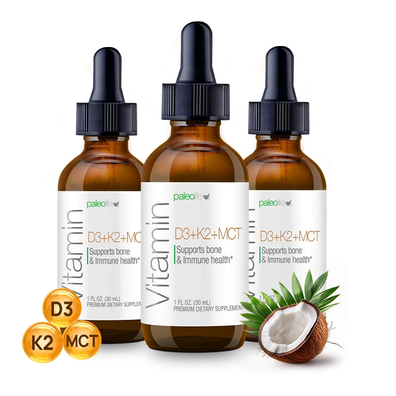 Vitamin D3+K2+MCT Oil - Esencial para Huesos Fuertes e Inmunidad