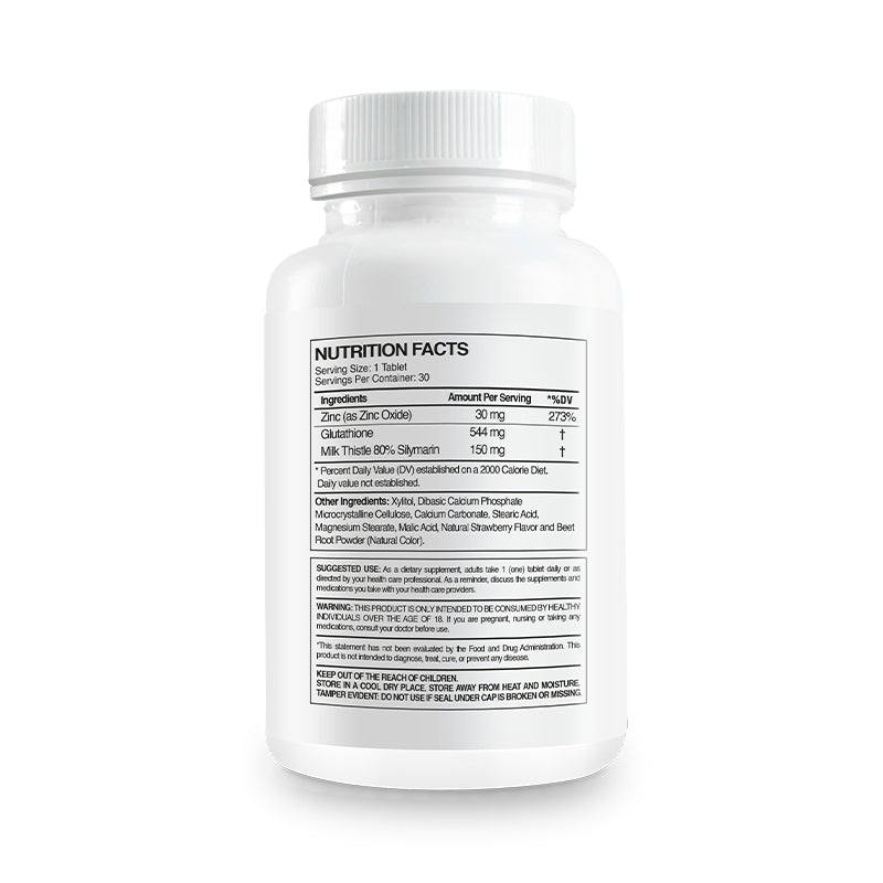 Glutathione MT + ZINC: Detox - Más Elegido para Cuidar tu Hígado
