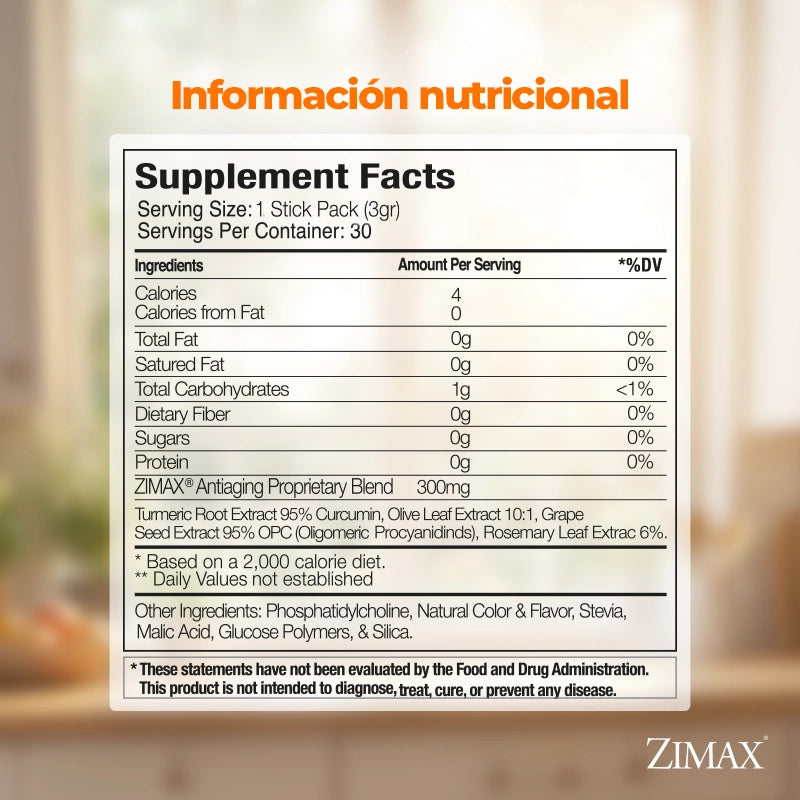 2 Zimax® Sobres + Tumbler Cup Gratis*