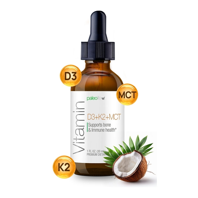 Vitamin D3+K2+MCT Oil - Esencial para Huesos Fuertes e Inmunidad