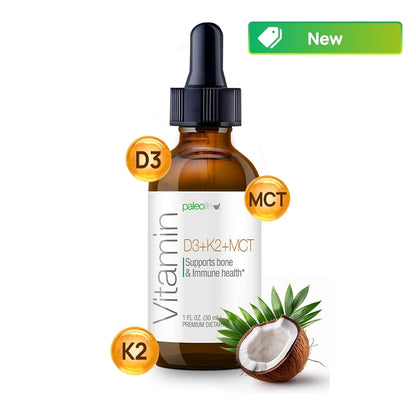 Vitamin D3+K2+MCT Oil - Esencial para Huesos Fuertes e Inmunidad