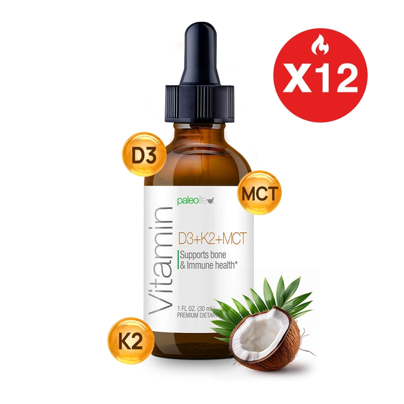 Vitamin D3+K2+MCT Oil - Esencial para Huesos Fuertes e Inmunidad