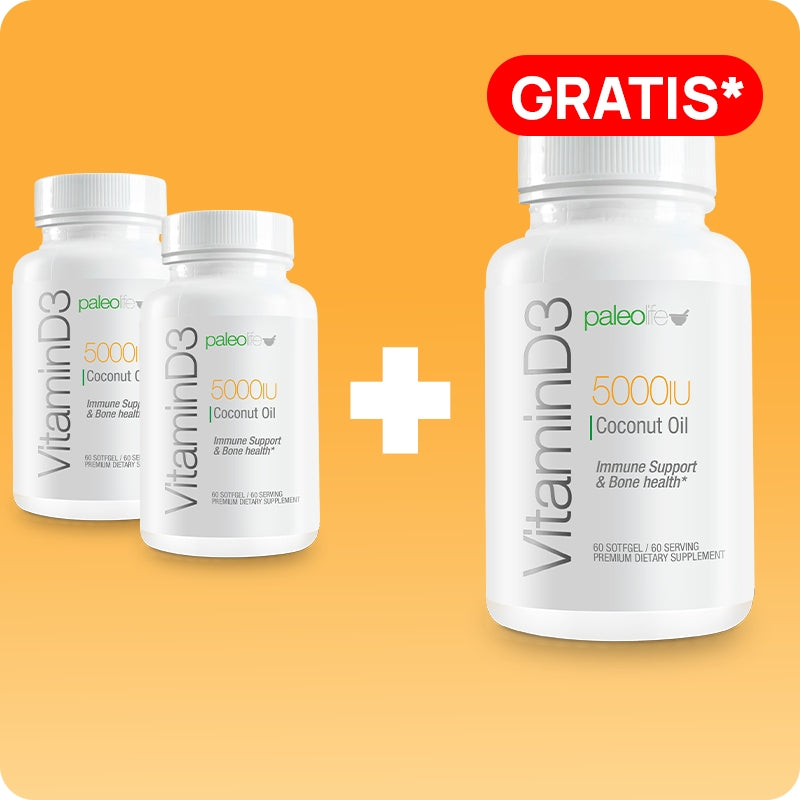 Vitamin D3 5000 IU  + Aceite de Coco